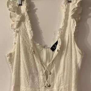 Lulus white jumpsuit